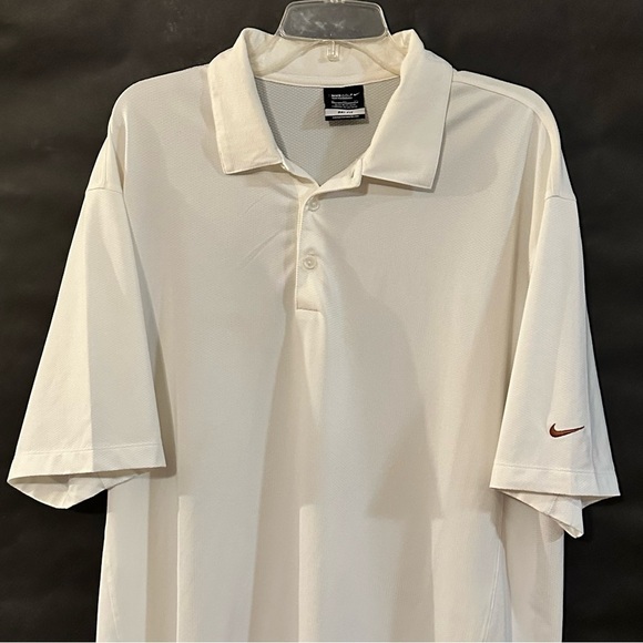 Nike Men's Golf Golfer White Polo Button Up Dress Shirt XL - Picture 3 of 8
